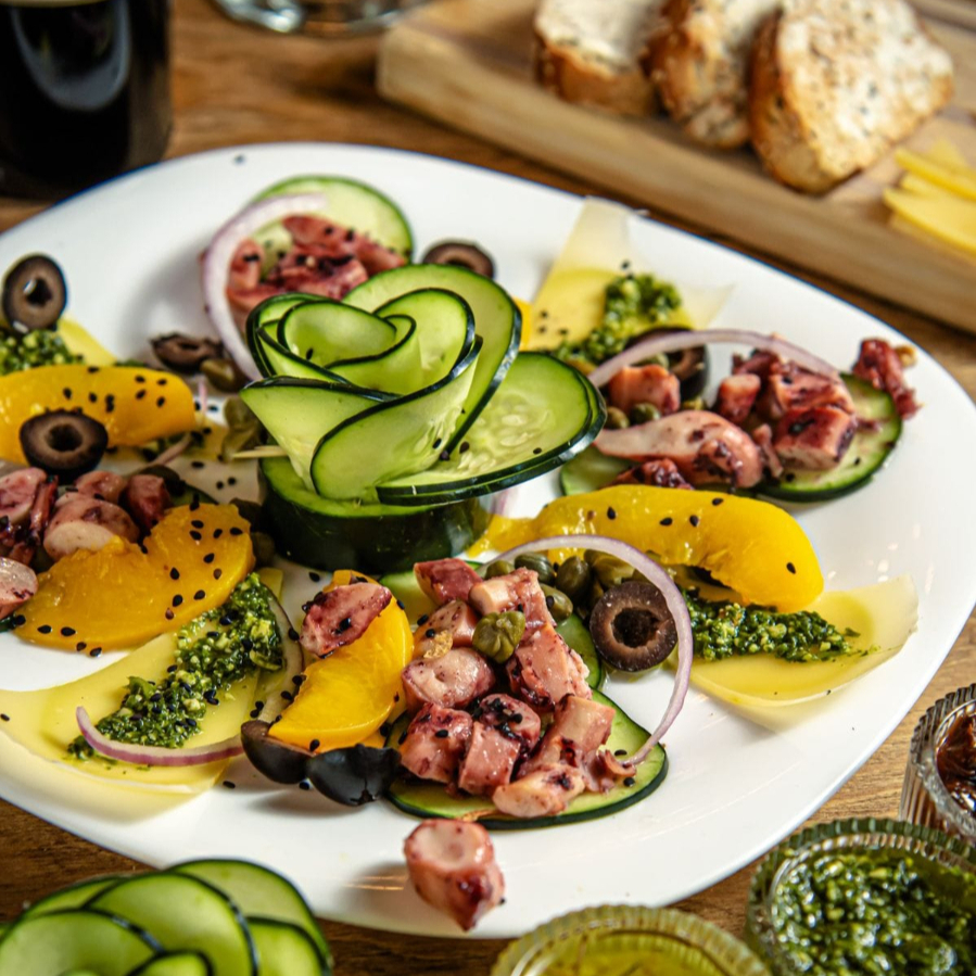 Carpaccio de pulpo