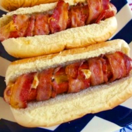 HOT DOG DE PAVO CON TOCINO