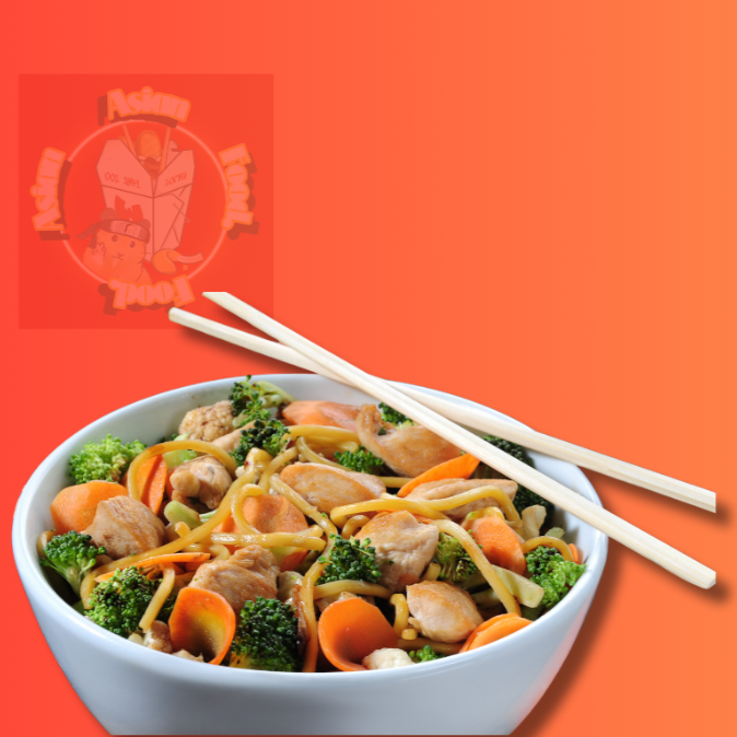 Plato Md Espagueti Res y Bolitas Pollo Bbq