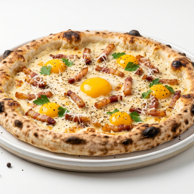 Pizza alla Carbonara
