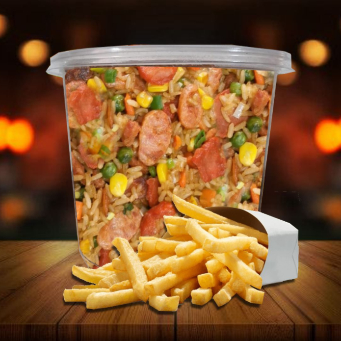 Combo Contenedor de Arroz Ranchero + Francesa
