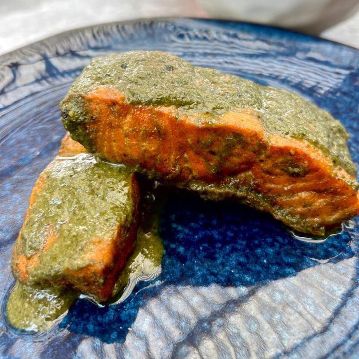 Salmón al Pesto