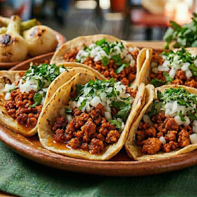 taco de pastor 1 pza