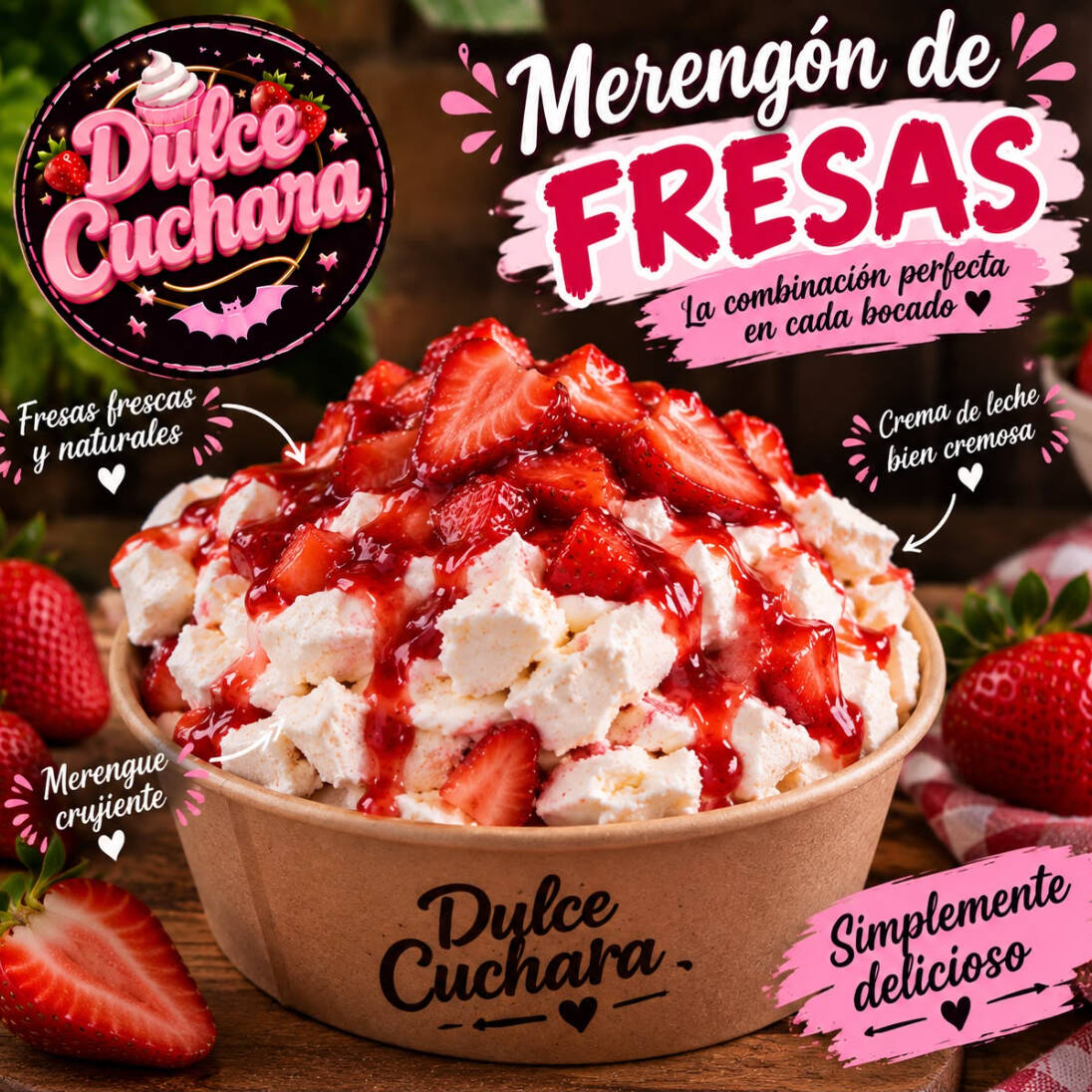 Merengon Explosion de Fresas