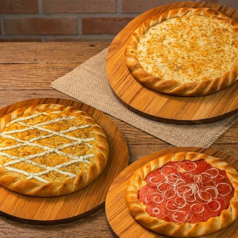 3 Pizzas de 25cm