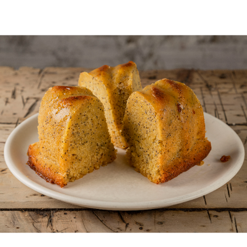 Porción Torta de Naranja y Amapola