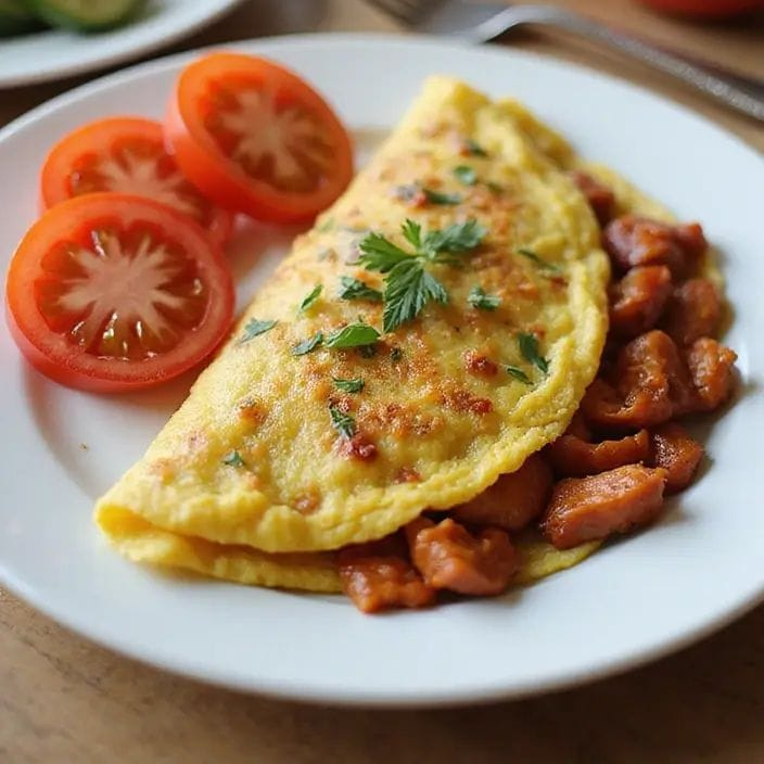 Omelete Recheado CALABRESA E BACON MUSSARELA – Sabor e Praticidade
Nosso omelete recheado é preparado com ovos selecionados, bem temperado e recheado com ingredientes de qualidade, garantindo uma refeição saborosa, nutritiva e feita com muito carinho.