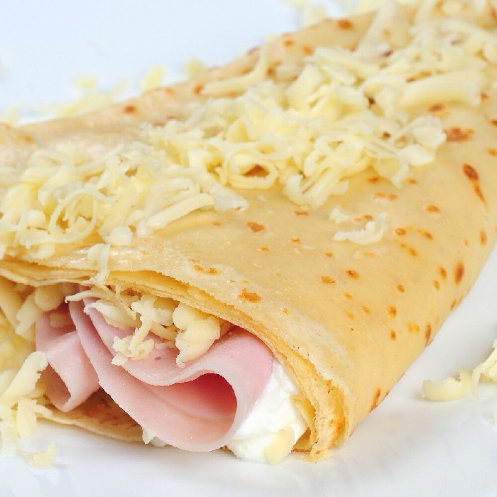 Crepa 3 Quesos y Jamón