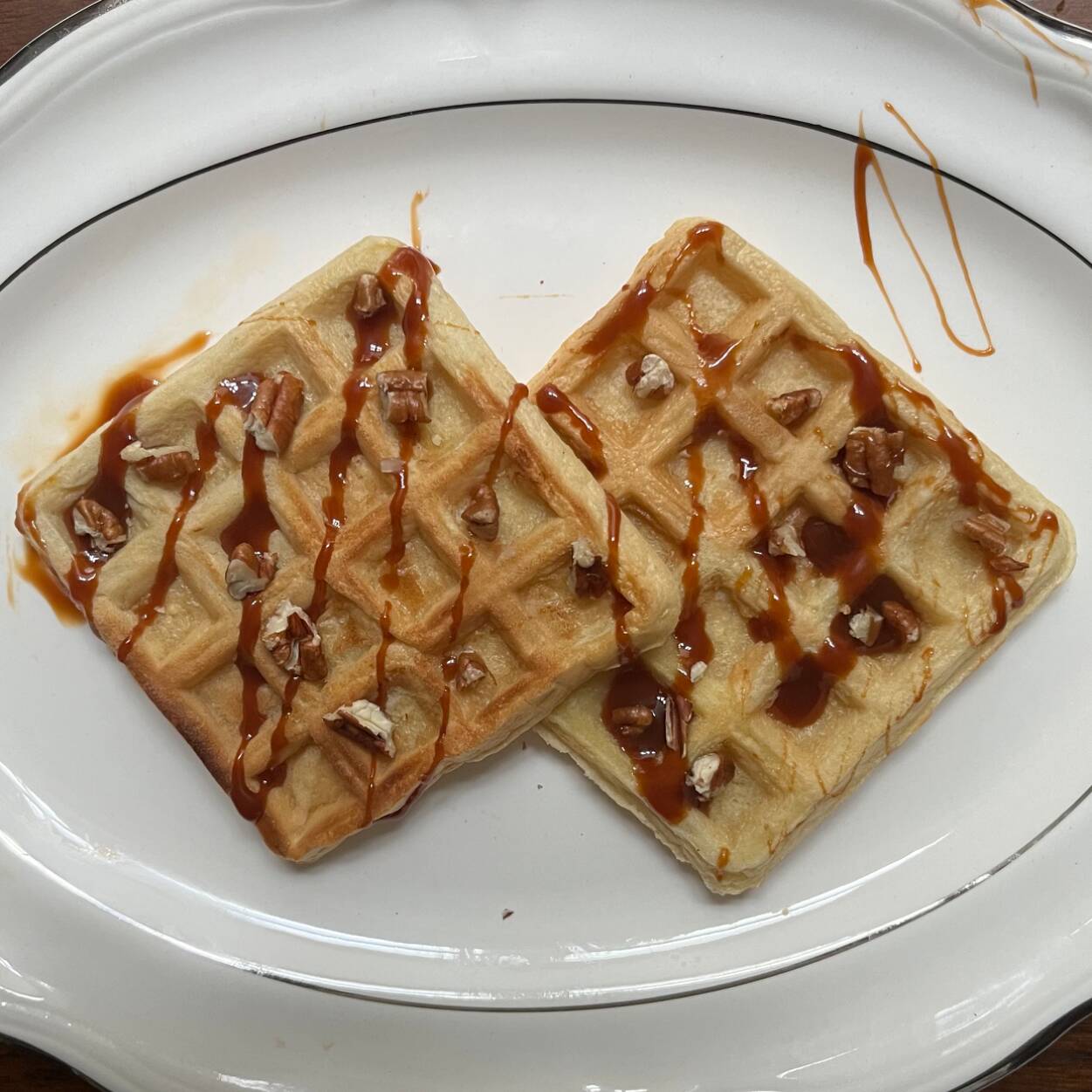 Waffles con Nutella