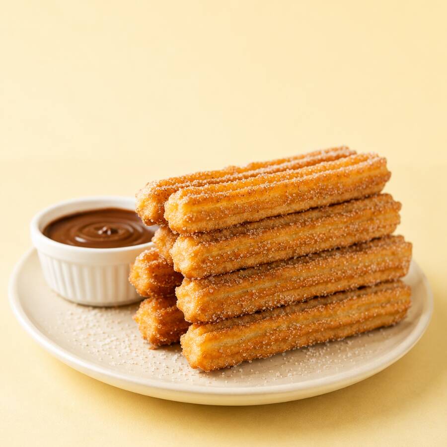 Simples, clássico e delicioso! Churros crocante finalizado só com açúcar e canela – o sabor tradicional que nunca sai de moda e cabe no bolso. Ideal pra quem ama o básico bem feito!