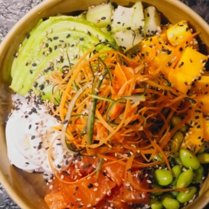Pokebowl de Salmon Fresco