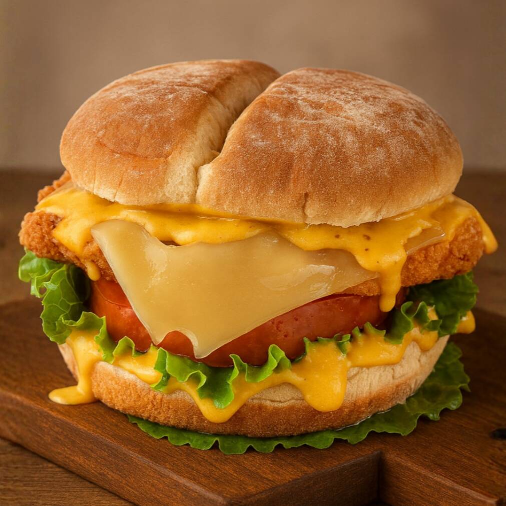 Hamburguesa Premium de Ajo Parmesano