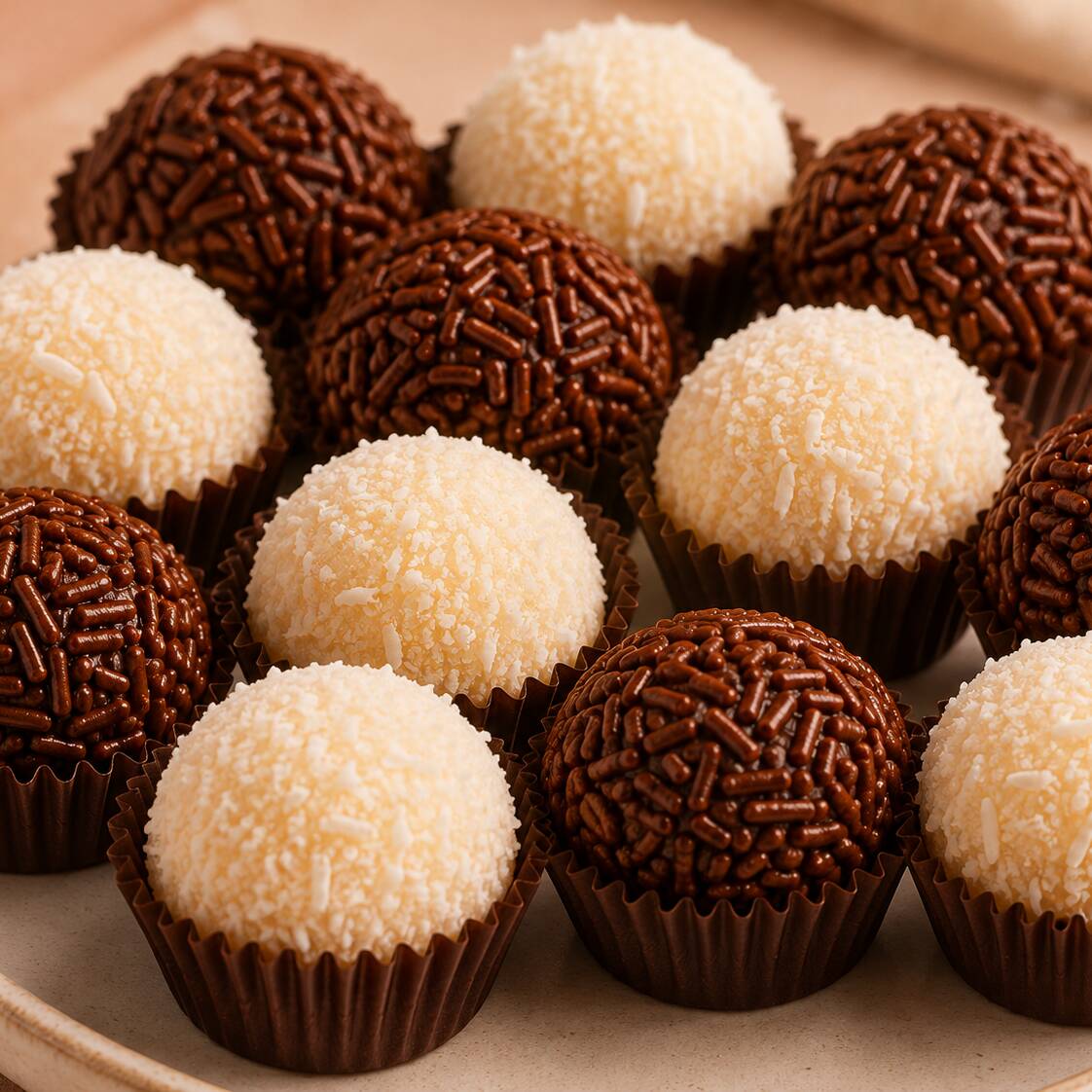 Delicioso docinhos caseiros.
Caixinha com (2 unidades de cada sabor) mix de chocolate nobre e coco caseiro
( total de 4 unidades na caixinha)