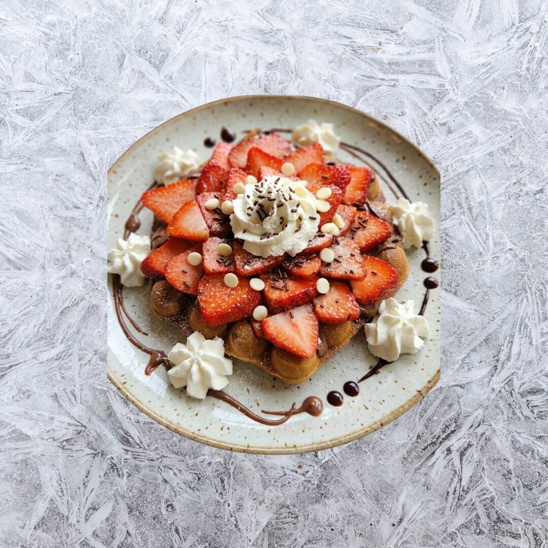 Waffle Fresa con NUTELLA