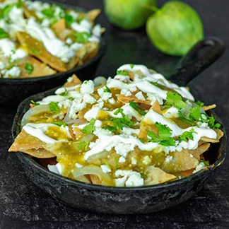 CHILAQUILES VERDE CON HUEVO