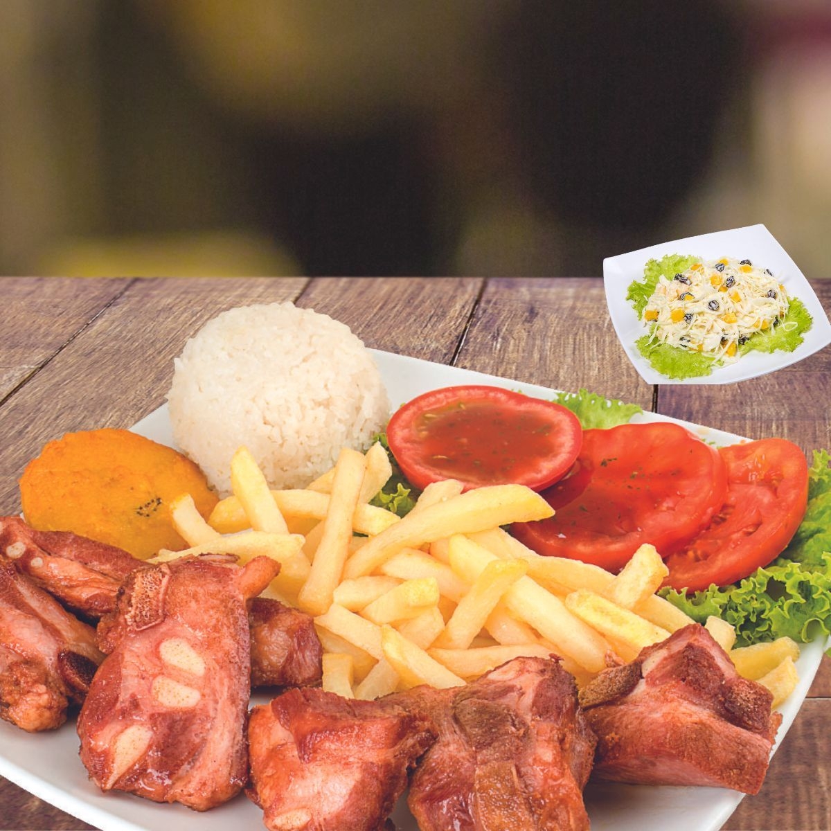 Costillas BBQ Ahumadas 500 Gr + Limonada(10oz)