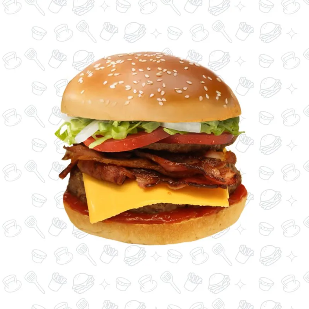 INDIVIDUAL 6 DOBLE PETER BACON Y CHEESE