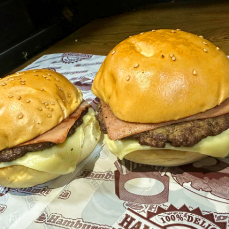 Combo - 2" Single Bacon Cheeseburger