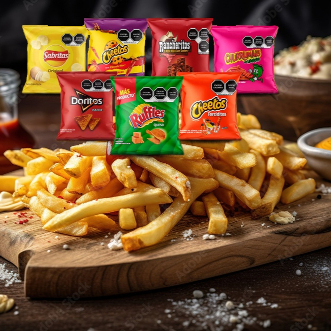 Nuevo!!! Papas Personales con Salsa y Papitas
