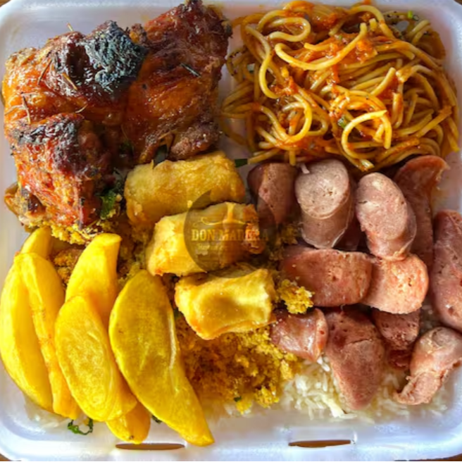 Arroz, feijão - escolher dois acompanhamentos e duas carnes