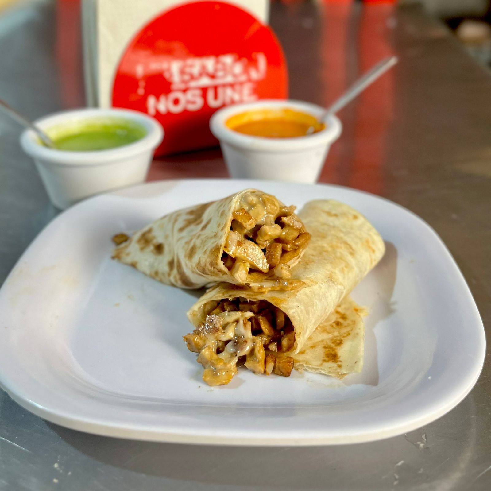 Burrito de Chuleta en Alambre