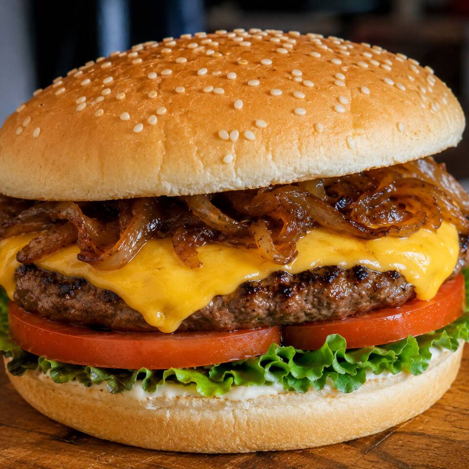 HAMBURGUESA CON QUESO