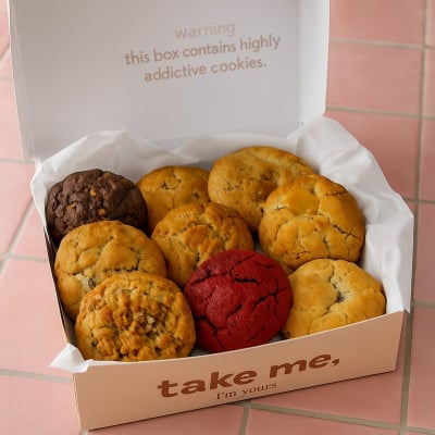 Butter Cookie Box 8x6 (2 galletas Gratis)