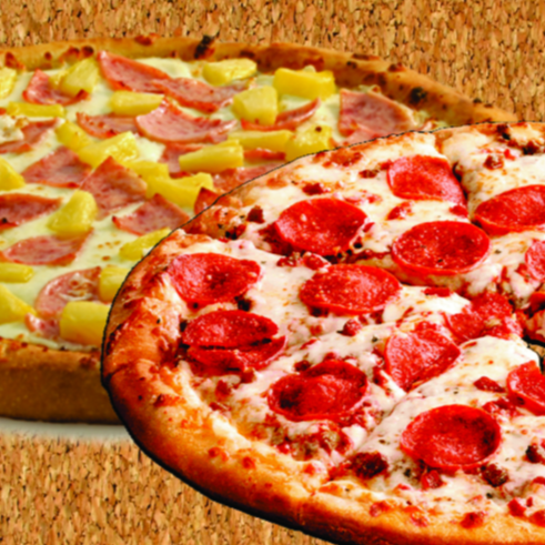 Promo 2 Pizzas Pepperoni y Hawiana