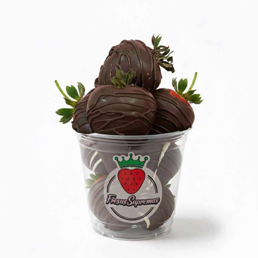 Domo Fresas Cubiertas 4 pzas