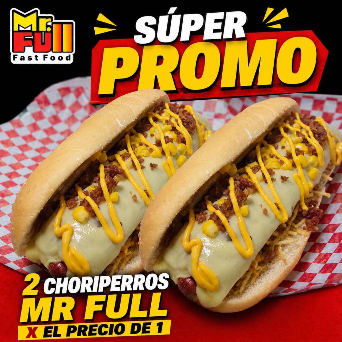 Super Promo 2x1 ChoriPerros Mr Full