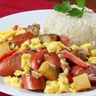 Sachipapa con Arroz y Huevo