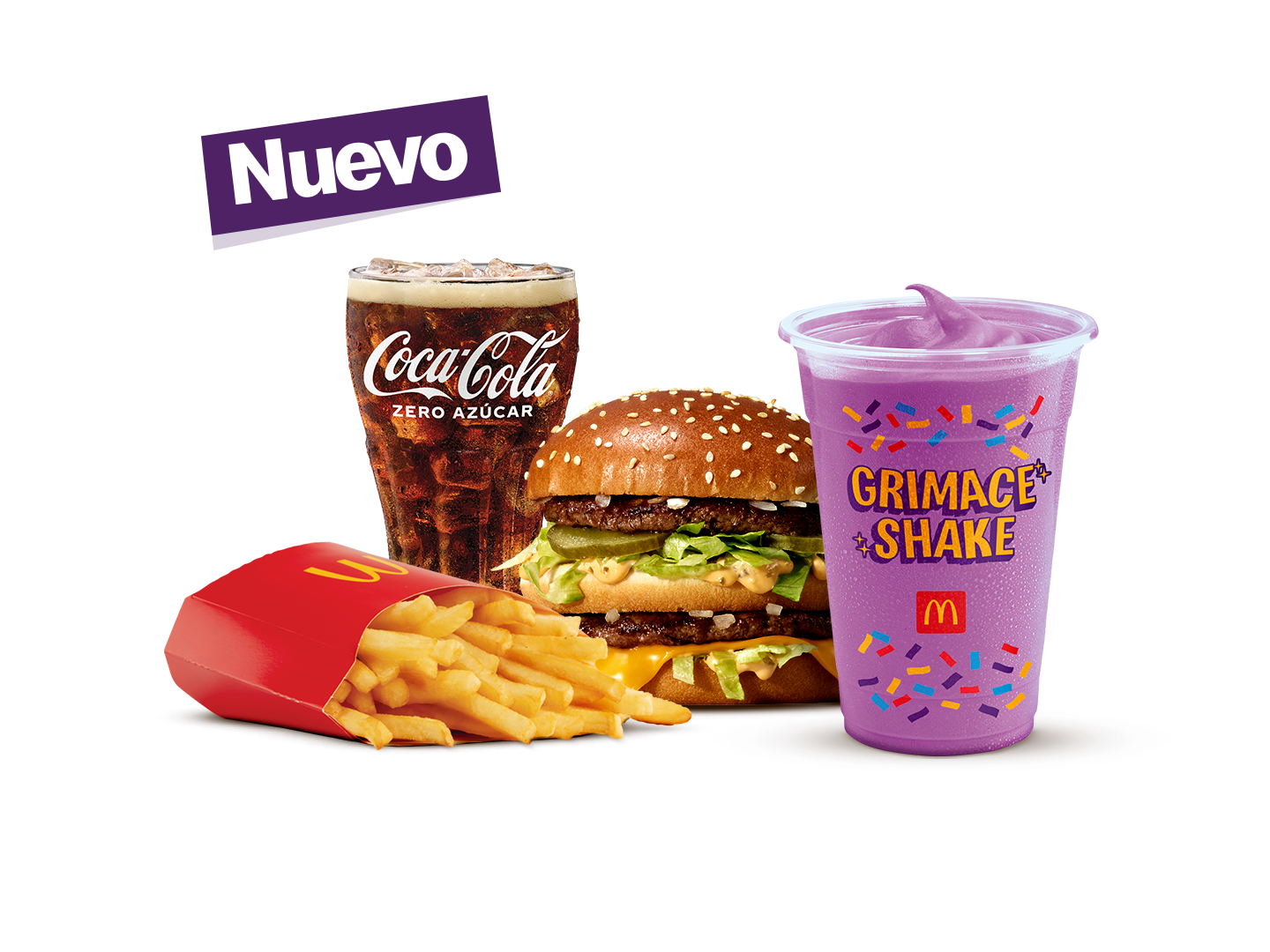Combo grande Grimace Shake y Gaseosa gde