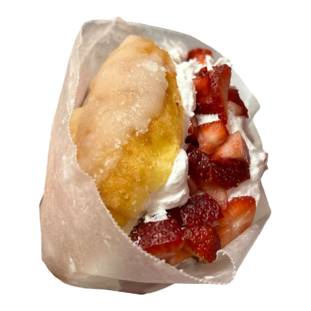 Dona Rellena de Fresas con Crema