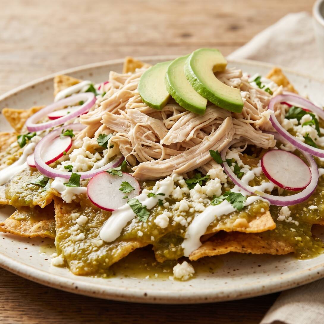 Chilaquiles Verdes con Pollo