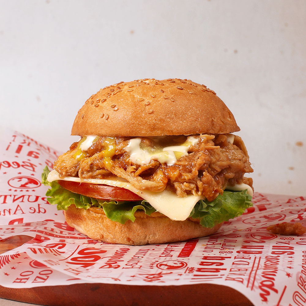 Hamburguesa Desmechada BBQ