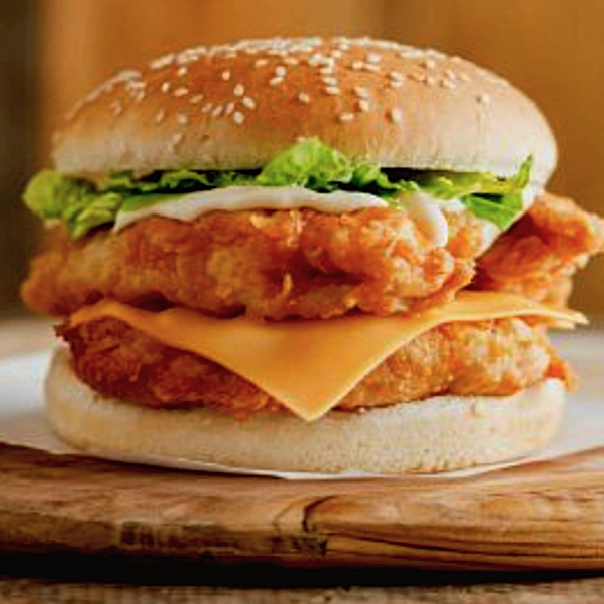 Hamburguesa Colburger Doble Pollo + Papas Francesa