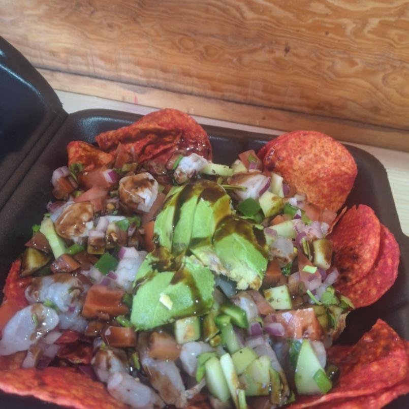 TOSTICEVICHE DE CAMARON (MORADOS)