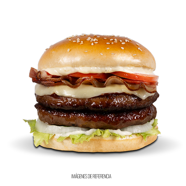 Hamburguesa Doble Carne.