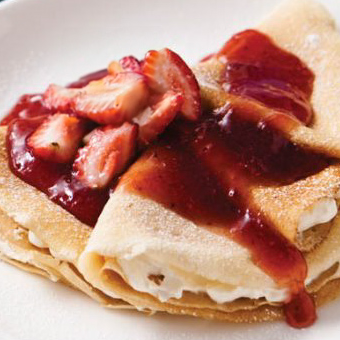 Crepa de Mermelada de Fresa con Philadelphia