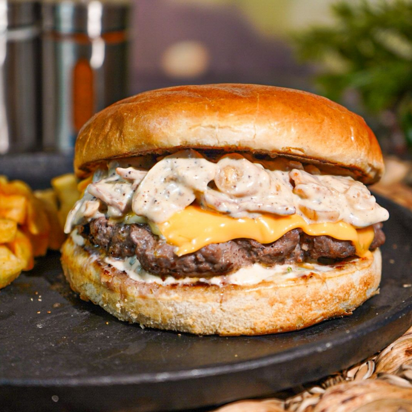 Hamburguesa Goumet + Papas Fritas