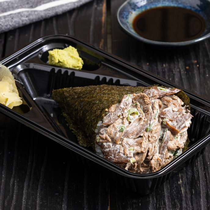 Temaki Shimeji, completo com Cream Cheese e Cebolinha -150 Gramas-