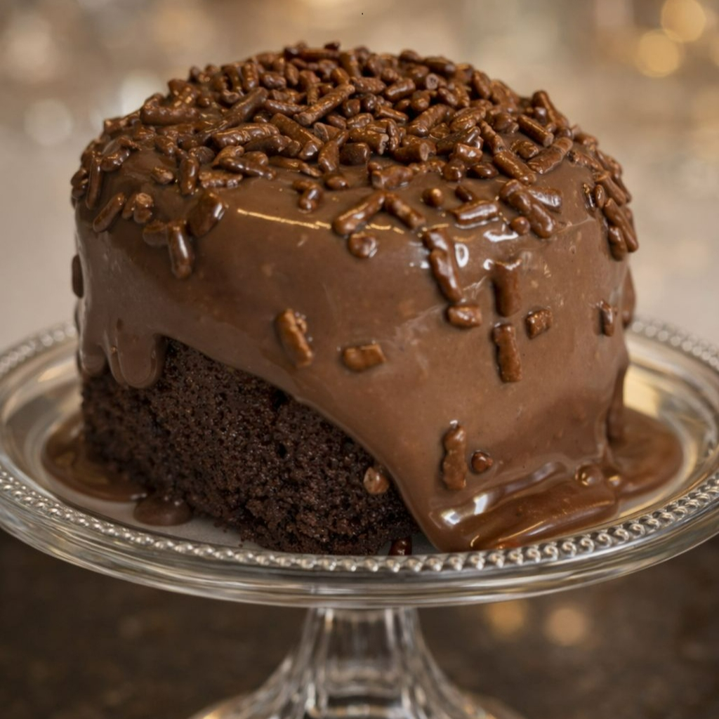 Massa fofinha, molhadinha com uma cobertura super cremoso de chocolate 50%. esse e amor no primeiro pedaço(320~350g)