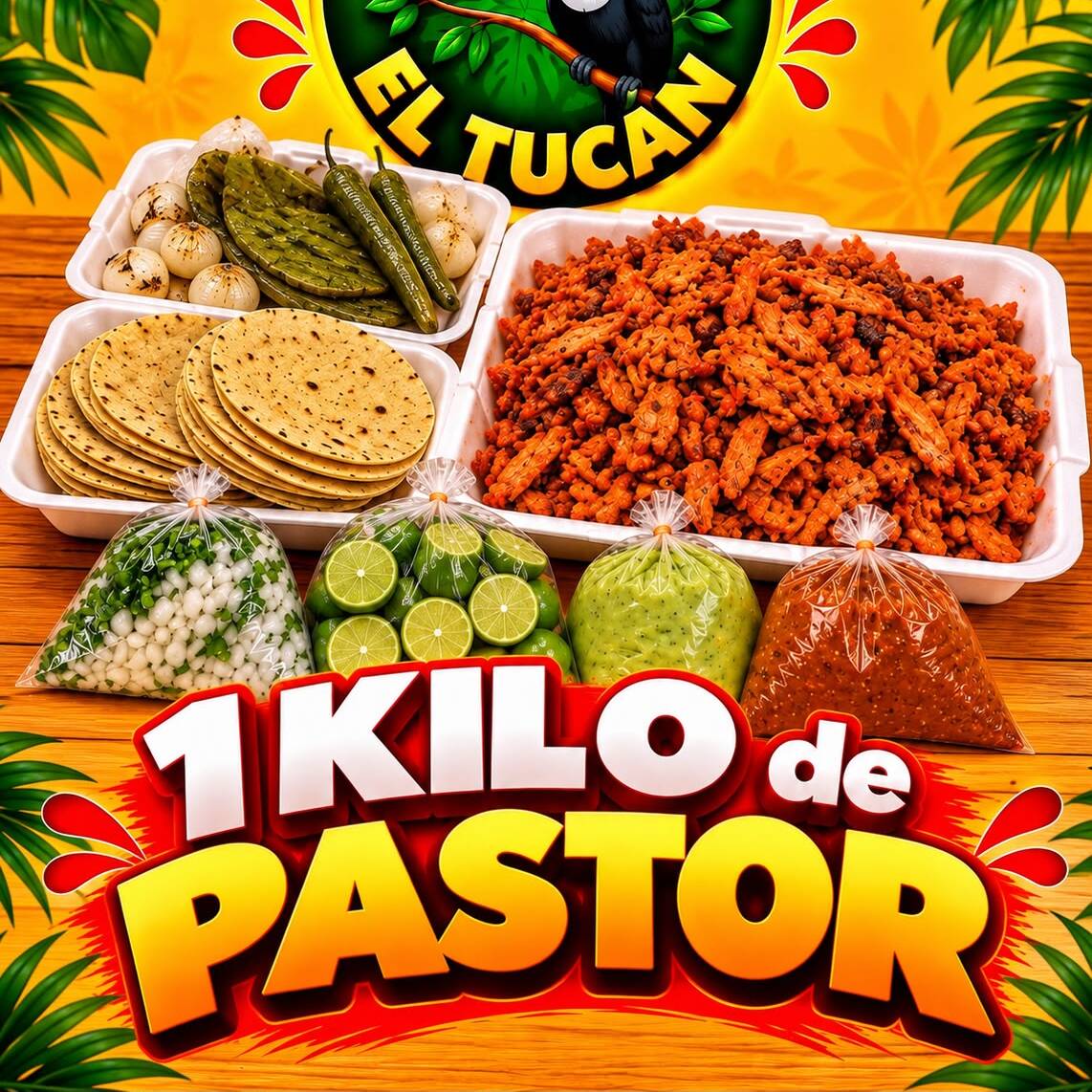 1 kg pastor + GRATIS refresco 2 lts. INDICA SABOR