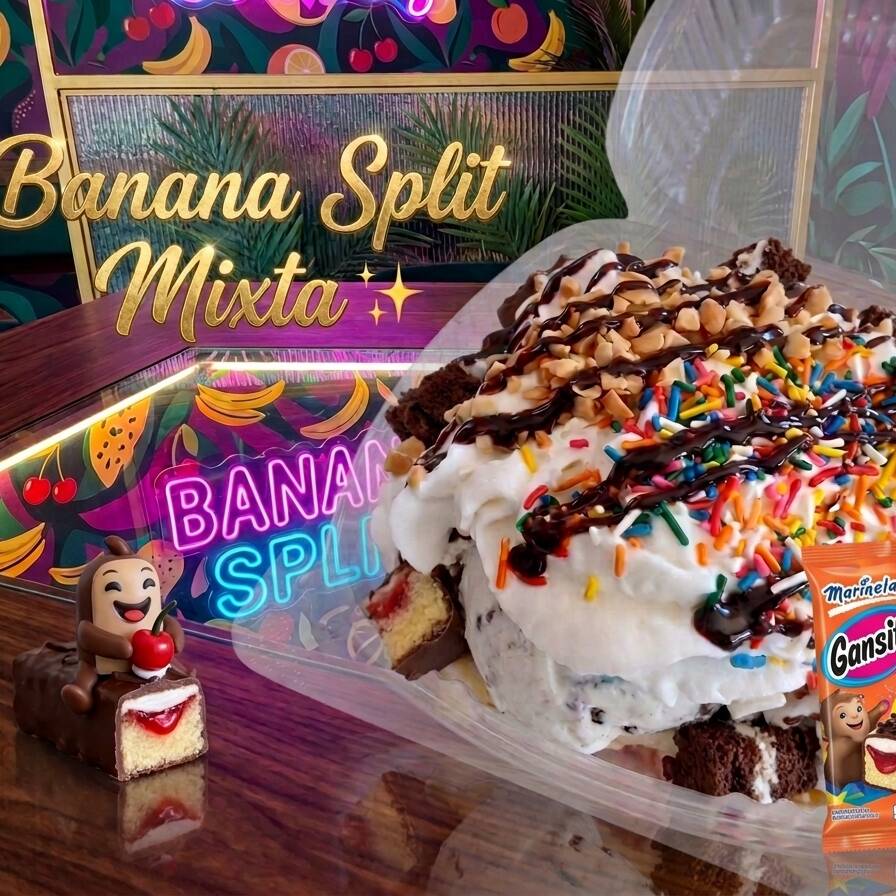 Banana Split mixta 🍨