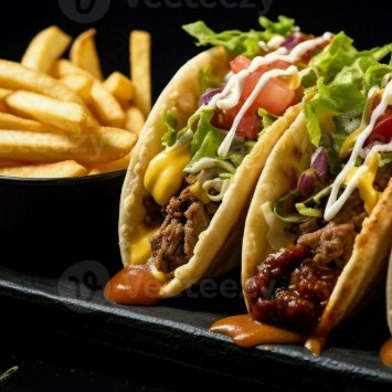 2 TACOS + Papa Francesa+ Gaseosa 250ml