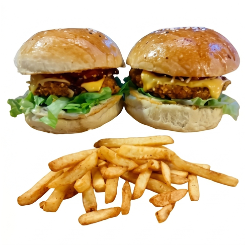 2 Hamburguesas Clásicas, Papas a la Francesa