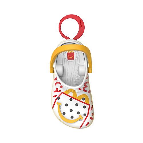 Brinquedo do Crocs e McDonald’s.