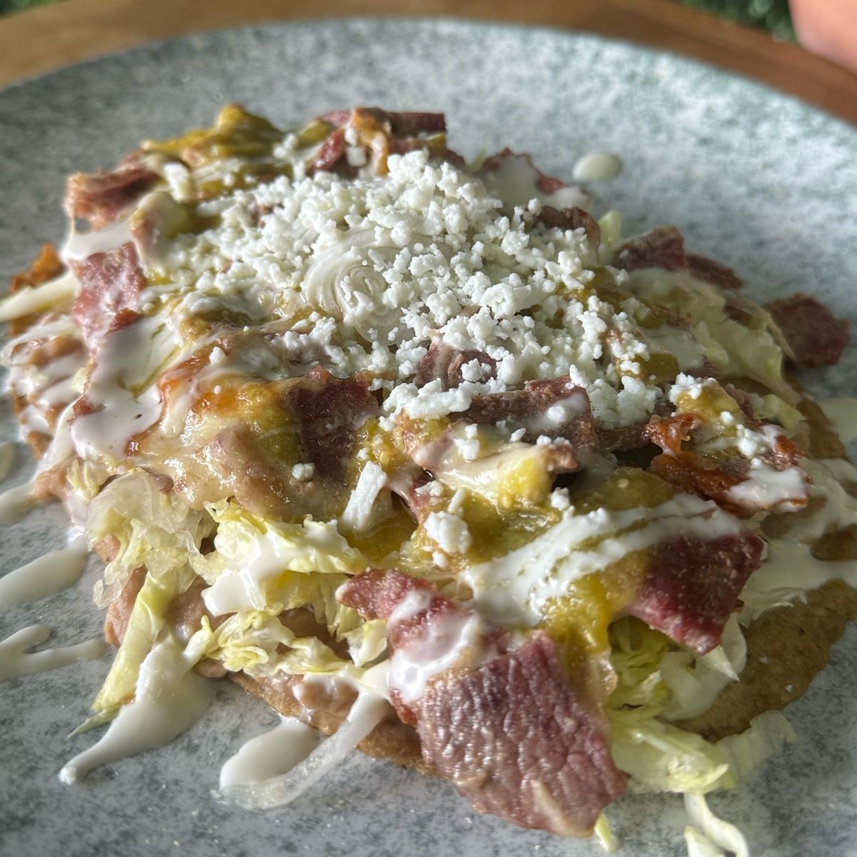 Huarache de Bistec