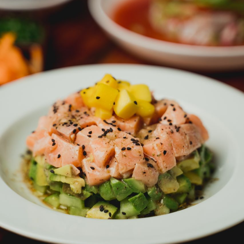 Tostada Tarta de salmon