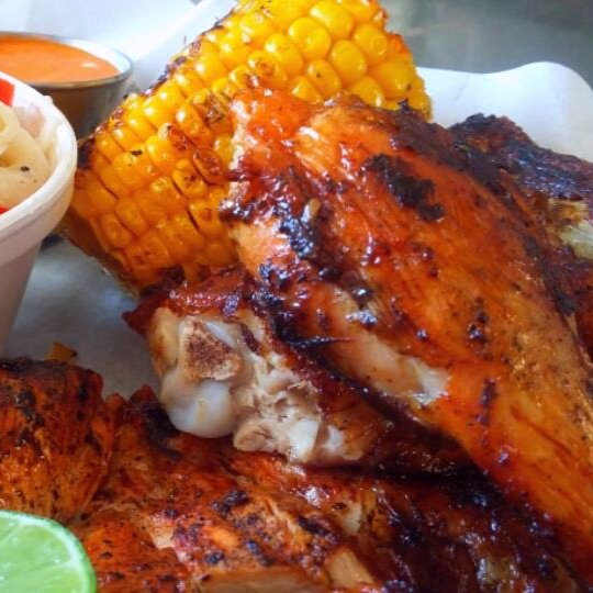 1/2 Pollo Asado+Guarnicion+Bebida